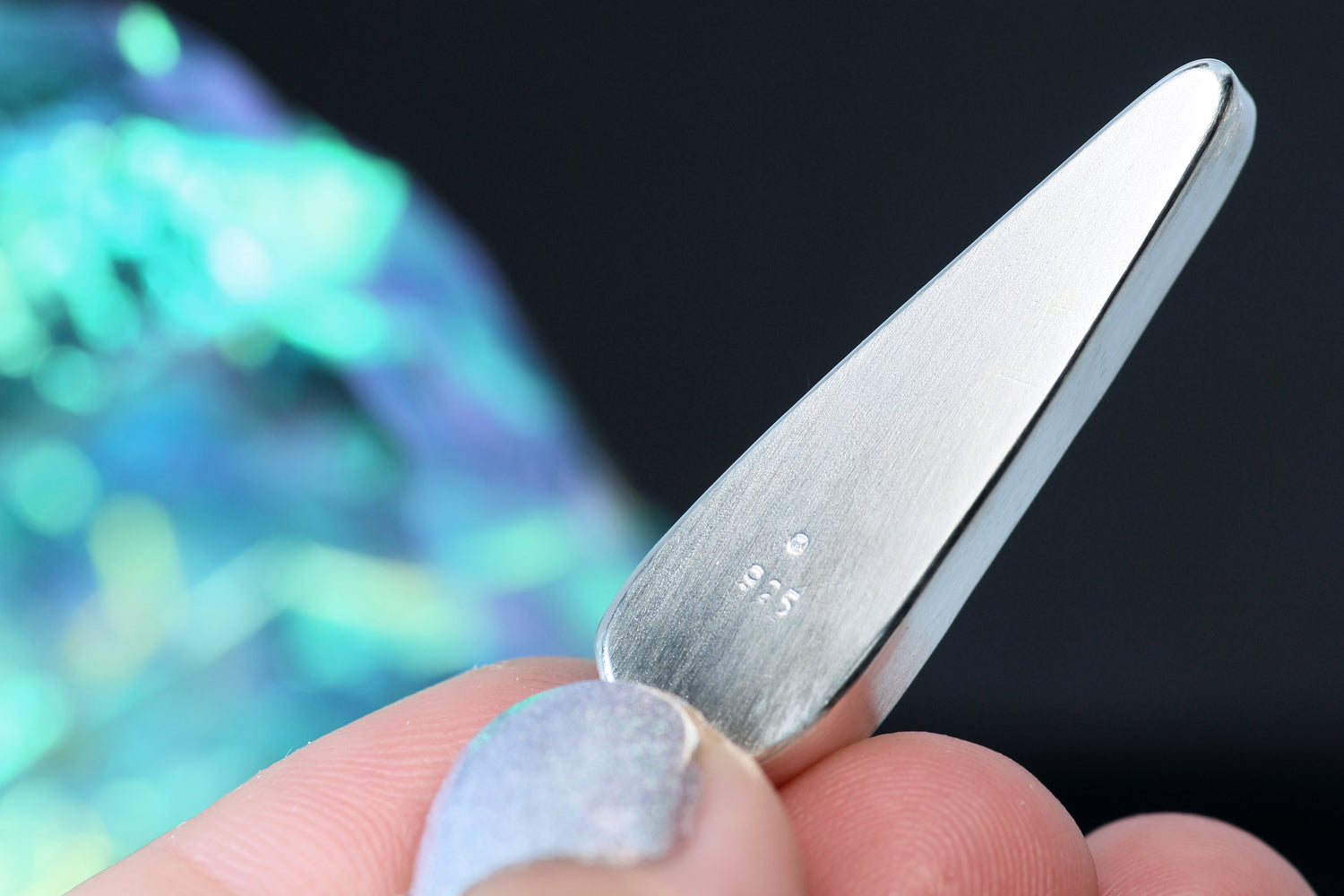 BLUE LAVA Boulder Opal Silberanhänger