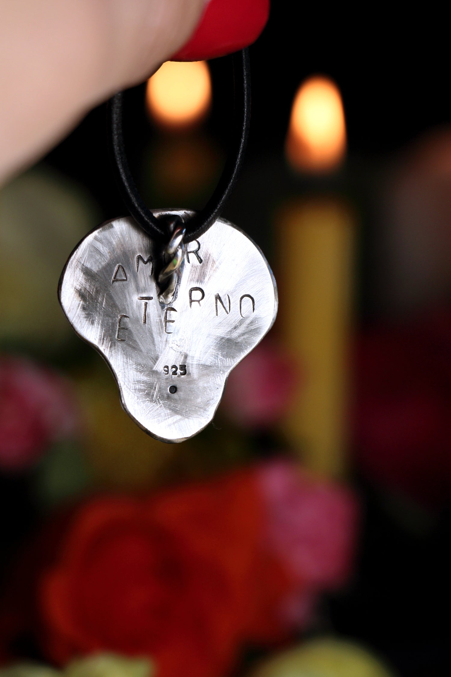 SALE · AMOR ETERNO Silberanhänger · SILVER MIRAGE Serie #2 · Totenkopf Maske · Dia de los Muertos