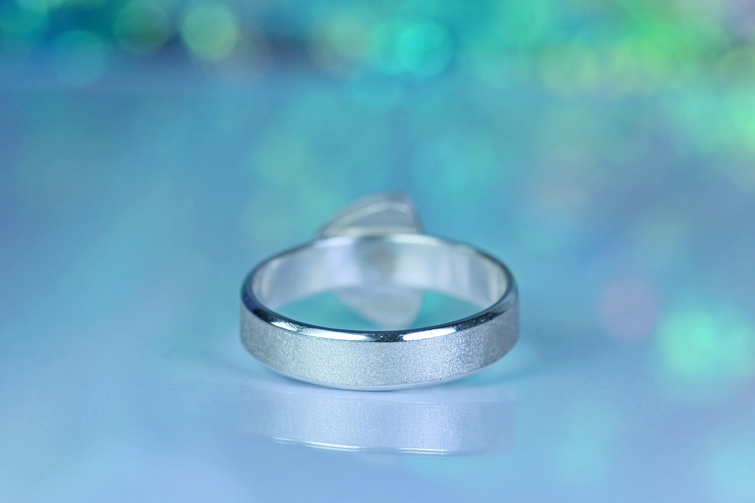 STELLA OBSCURA Silberring mit australischem Opal – Ringgrösse EU 57