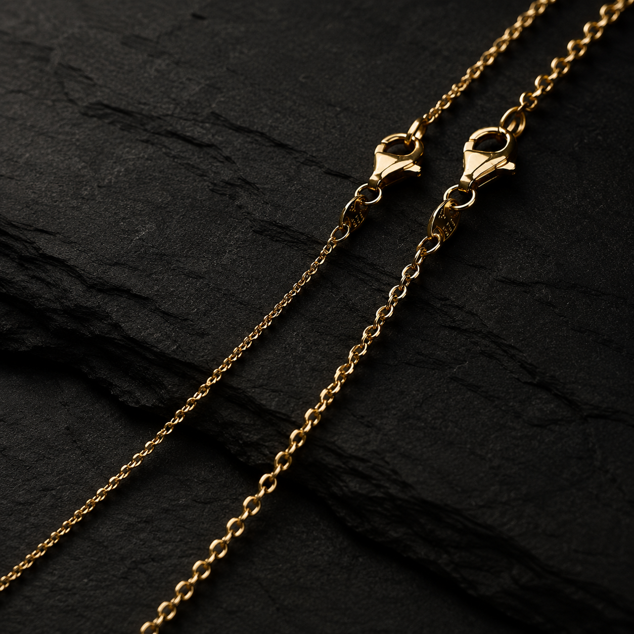 ANKERKETTE 18 Karat Gelbgold · Halskette Länge 42 cm oder 45 cm