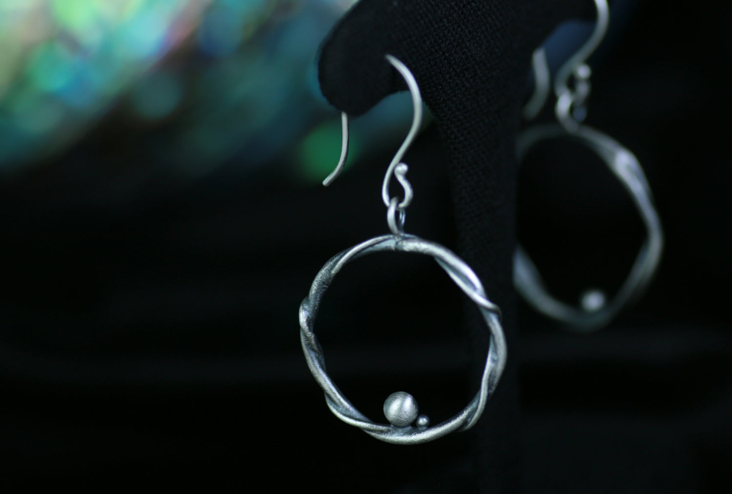 ELARIA Creolen • Organische Designer Ohrringe aus 925 Silber · Unikat