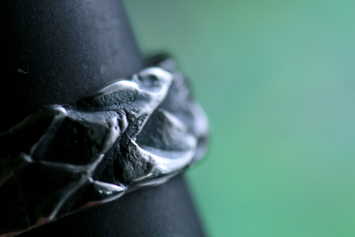 Bague COR MARIS • Bague design ouverte en argent 925 avec structure organique · Précommande