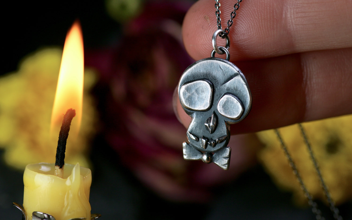 EL NOBLE – Totenkopf Anhänger aus 925er Sterlingsilber · Día de los Muertos