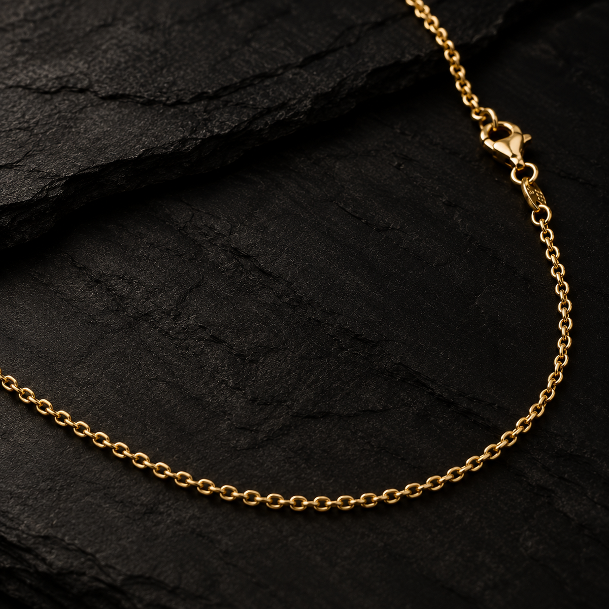 ANKERKETTE 18 Karat Gelbgold · Halskette Länge 42 cm oder 45 cm