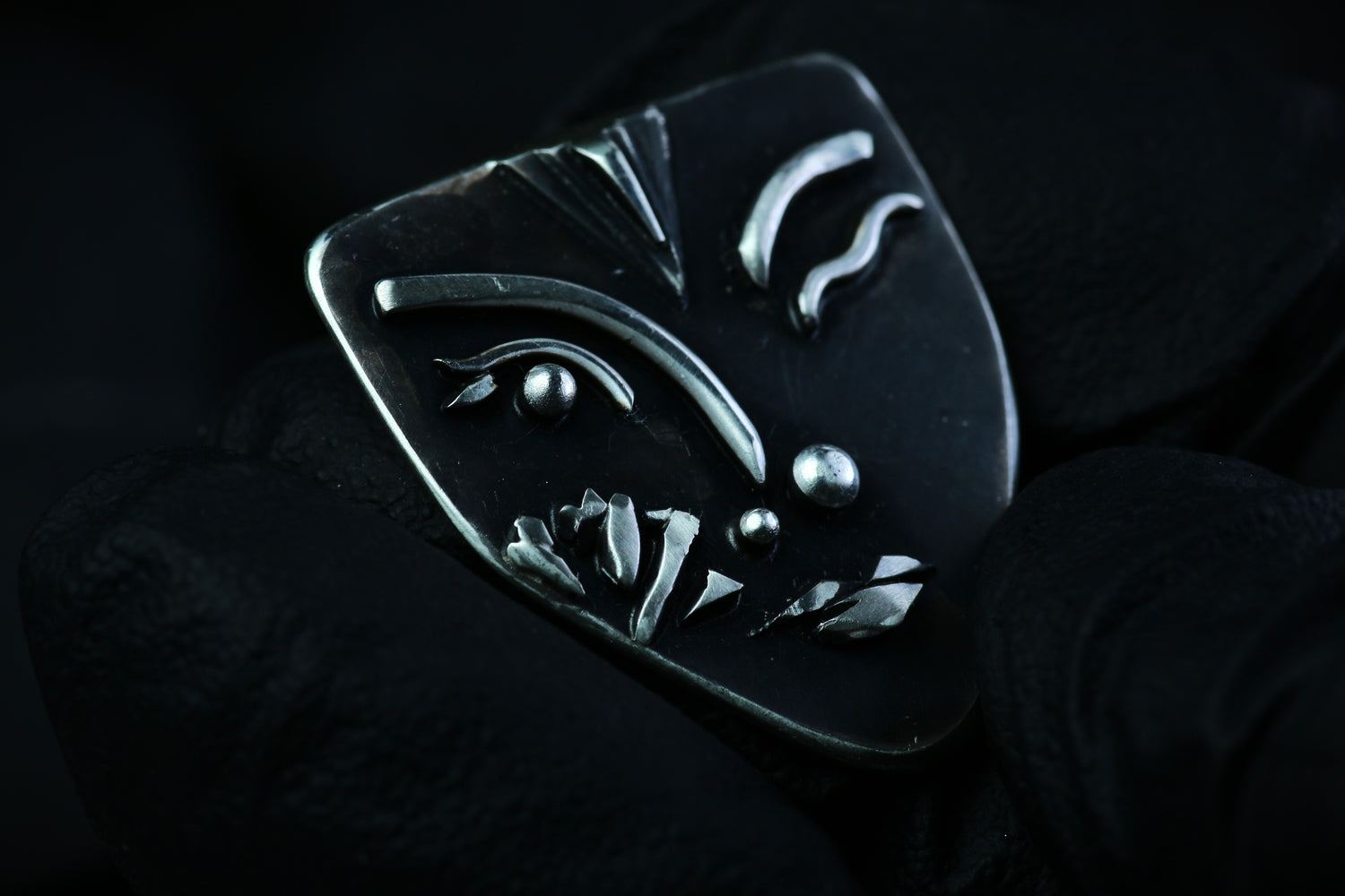 EURYDICE Silberanhänger Kunst Maske · SILVER MIRAGE Serie #4