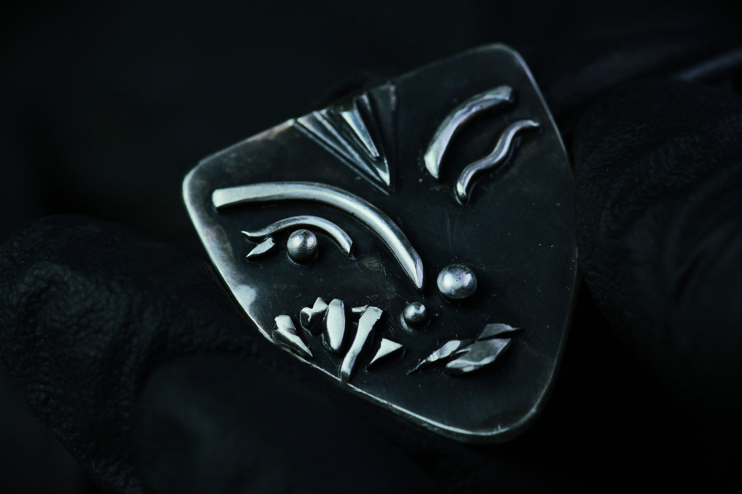 EURYDICE Silberanhänger Kunst Maske · SILVER MIRAGE Serie #4