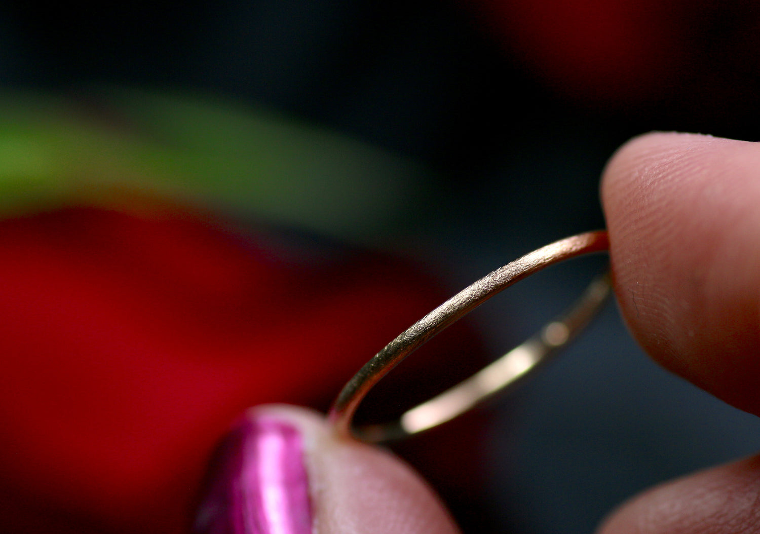 AURORA Ring aus Rosé Gold 18k mit Satin Finish