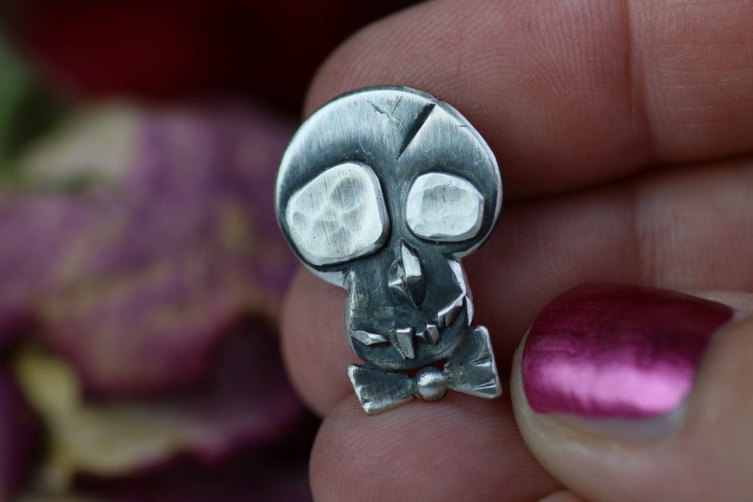 EL NOBLE – Totenkopf Anhänger aus 925er Sterlingsilber · Día de los Muertos
