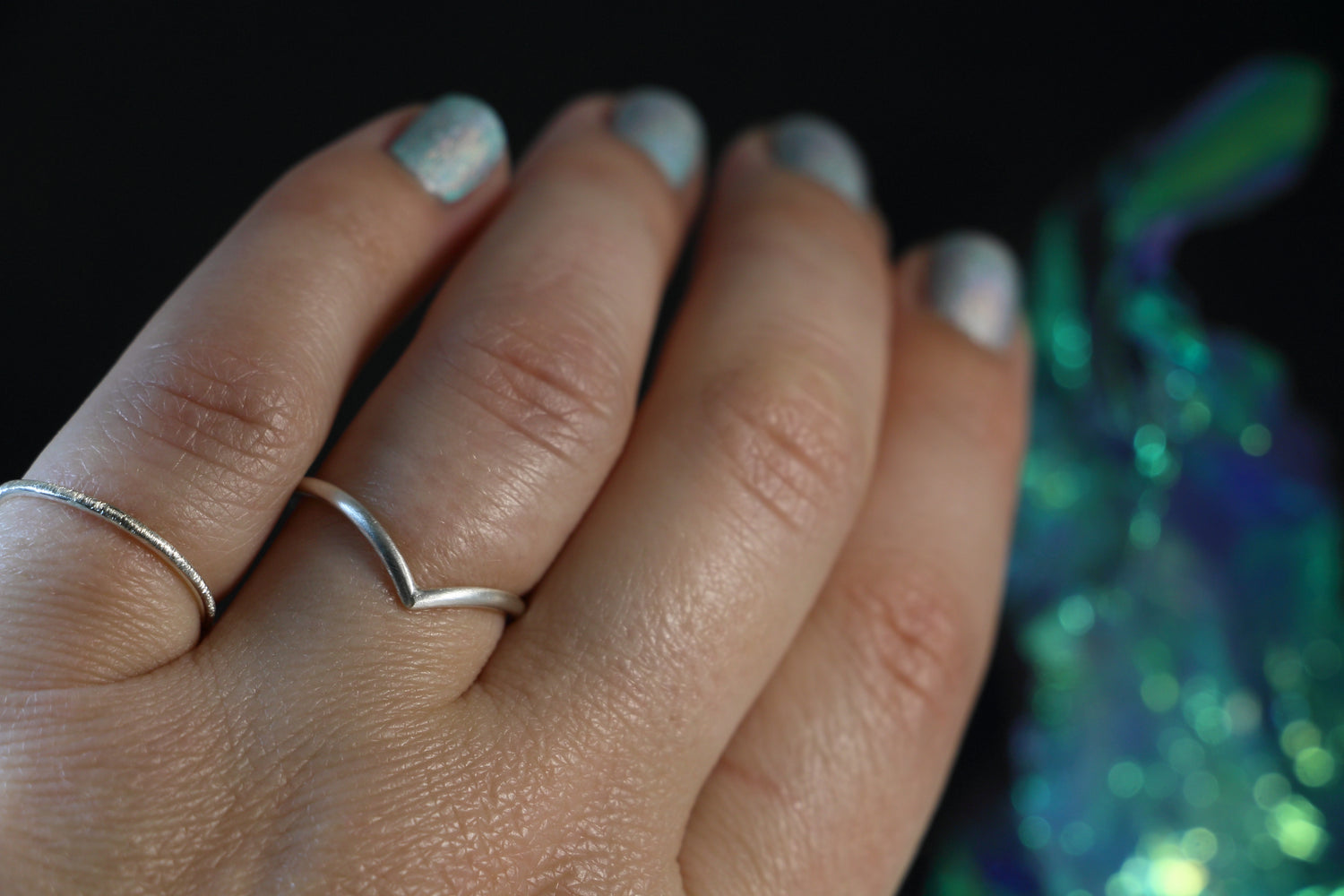 SILVER TIDES Boho Ring-Set aus 925er Silber · Handgefertigtes 3er-Set mit einzigartigen Texturen für einen individuellen, eleganten Look