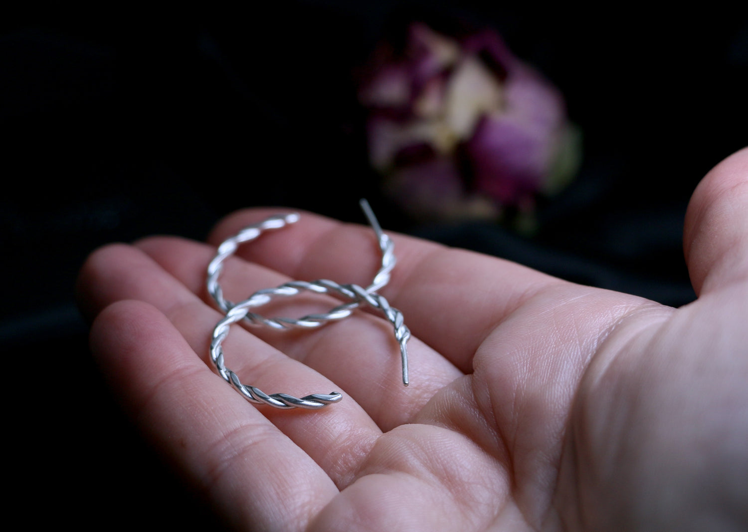 SPIRA Creolen · Silber 925 · Grosse gedrehte Spiralohrringe mit Statement-Charakter