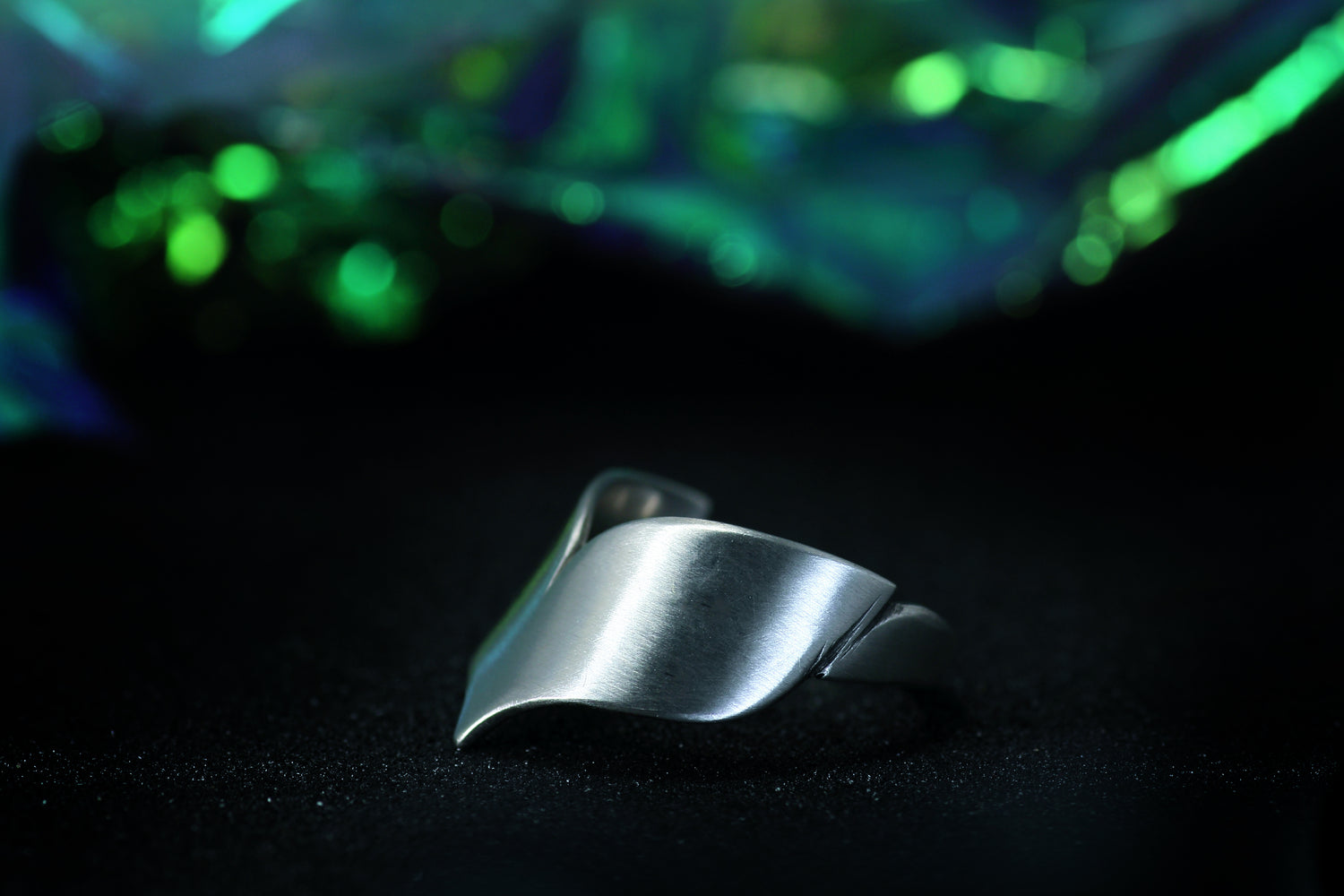 Silberschmuck Mermaid Tail, Meerjungfrauenflosse aus Silber 925, Silberring Mermaid Style