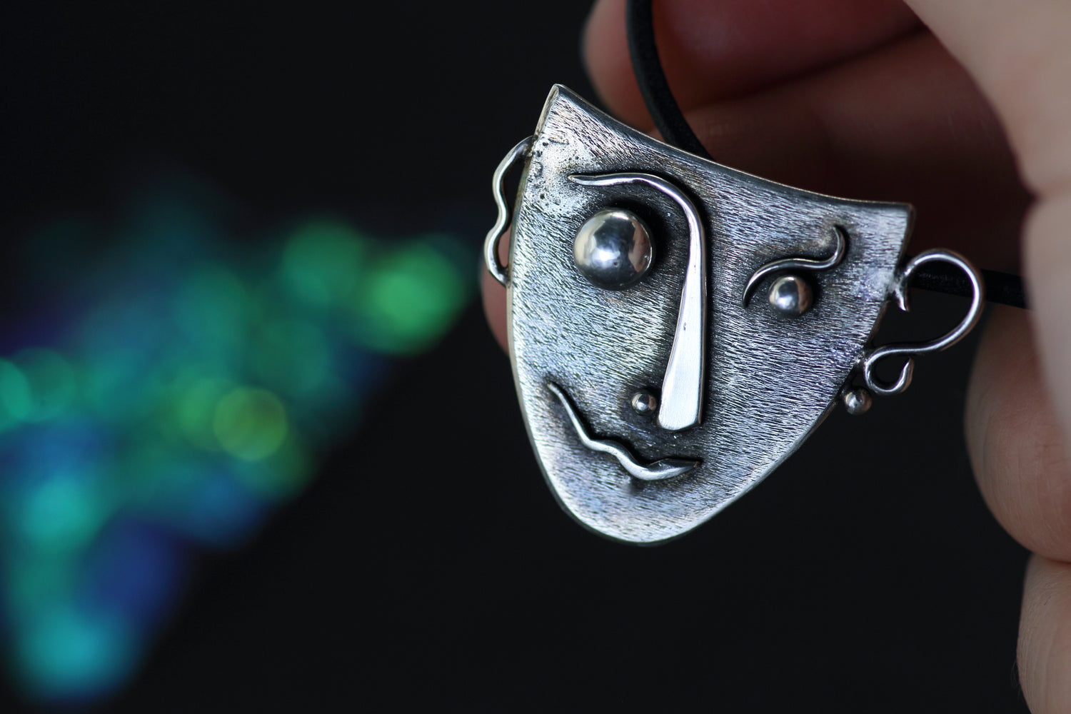 ORPHEUS Kunstmaske Silberanhänger · SILVER MIRAGE Serie #1