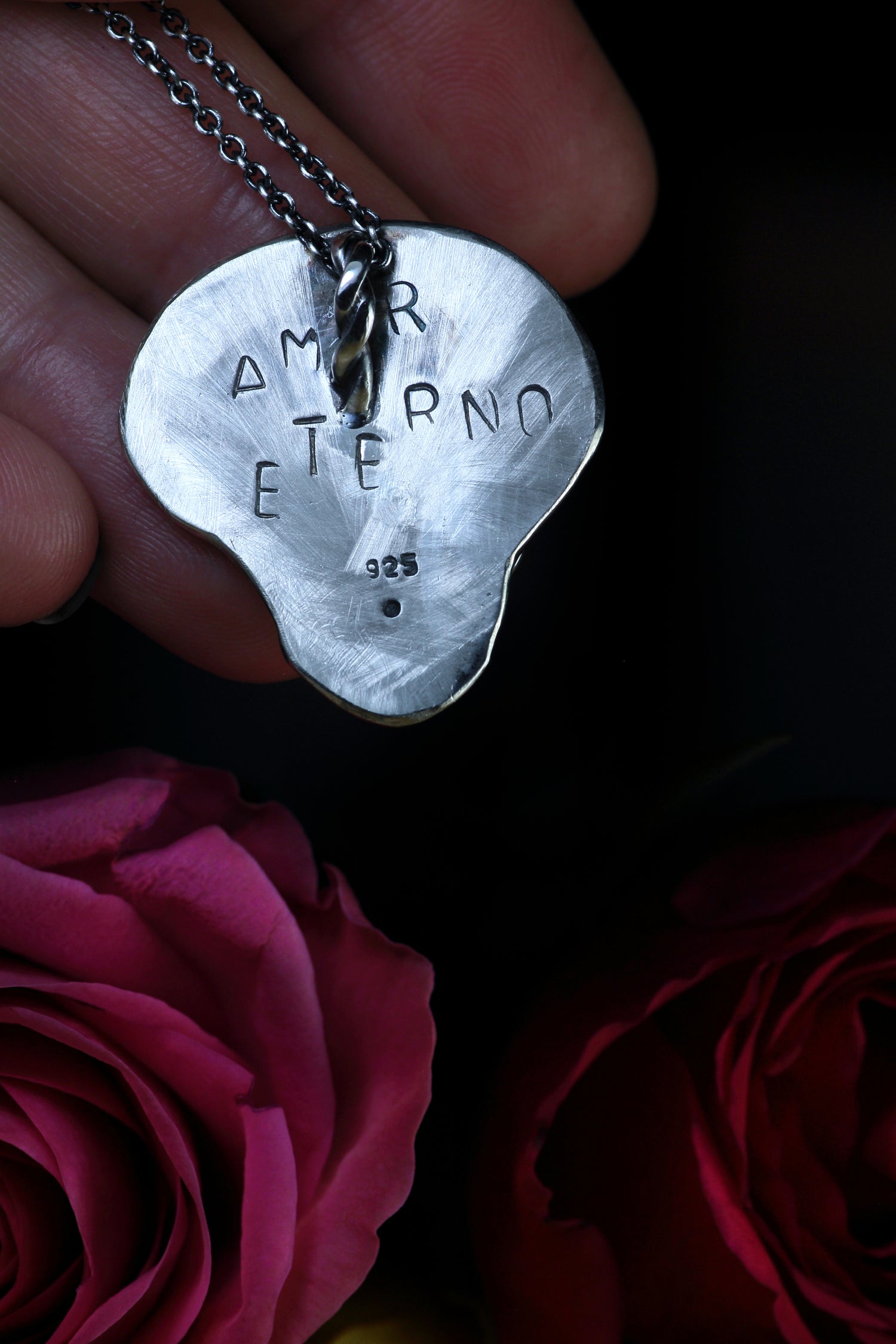 SALE · AMOR ETERNO Silberanhänger · SILVER MIRAGE Serie #2 · Totenkopf Maske · Dia de los Muertos