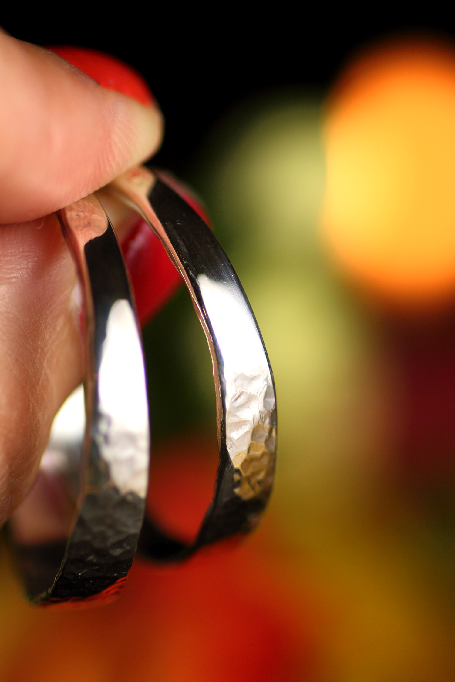 ECLIPSE XL Grosse Creolen aus Silber 925 · mit Hammerschlag-Textur und poliertem Highlight · Boho Silberohrringe · Handgemacht, einzigartig