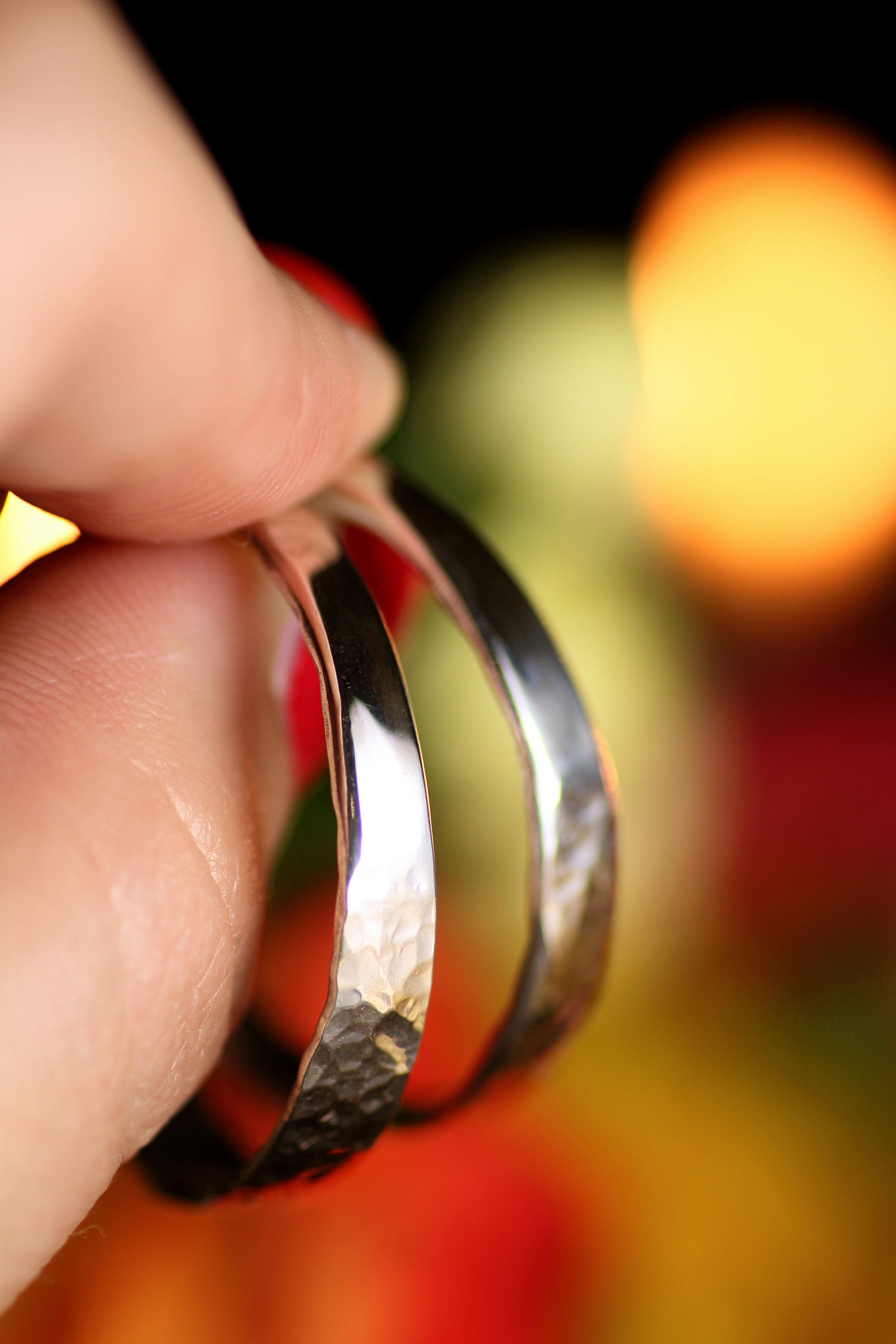 ECLIPSE XL Grosse Creolen aus Silber 925 · mit Hammerschlag-Textur und poliertem Highlight · Boho Silberohrringe · Handgemacht, einzigartig