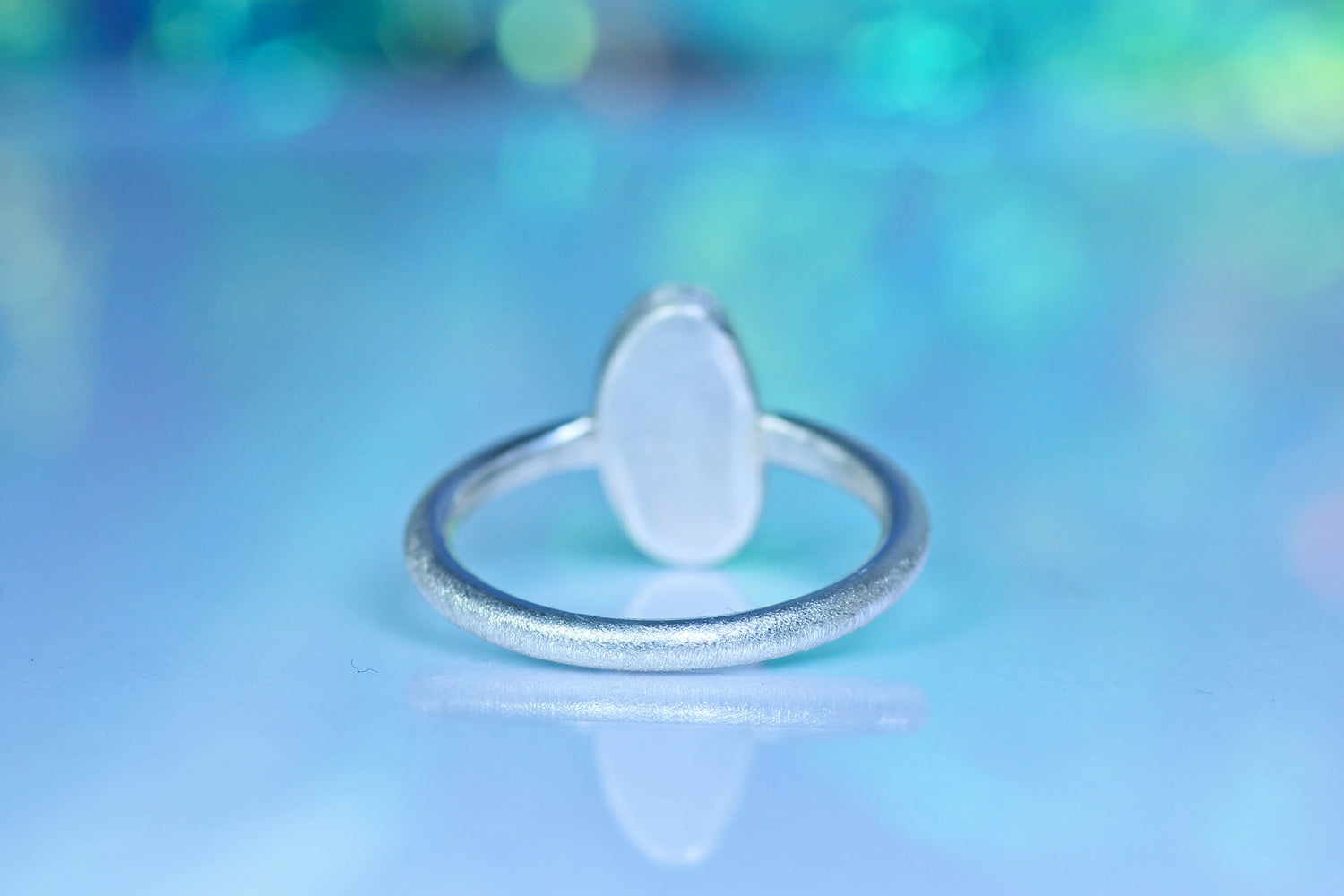 LUNA NOVA – Opal Silberring · EU 51 - 52