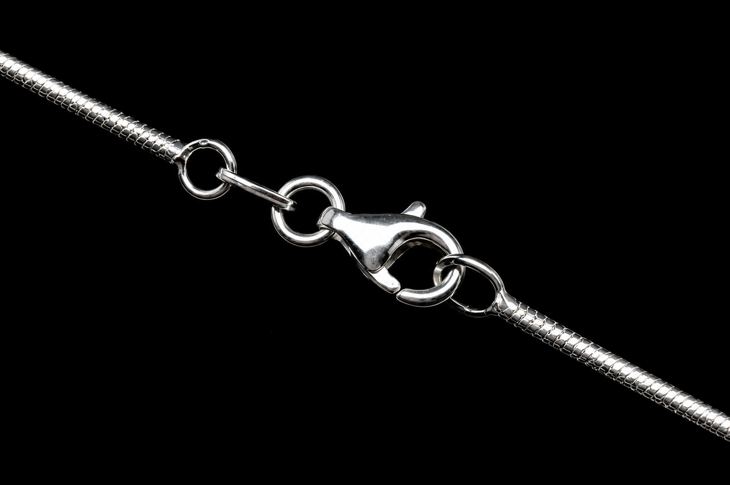 Halskette · Schlangenkette aus 925 Sterling Silber – 42 cm oder 50 cm