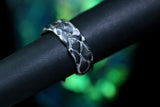 Bague COR MARIS • Bague design ouverte en argent 925 avec structure organique · Précommande