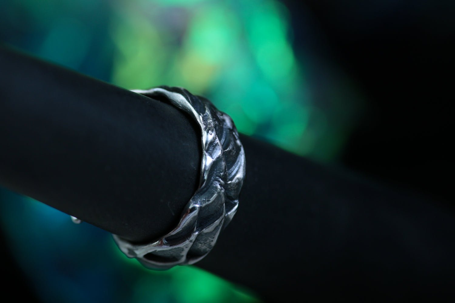 Bague COR MARIS • Bague design ouverte en argent 925 avec structure organique · Précommande
