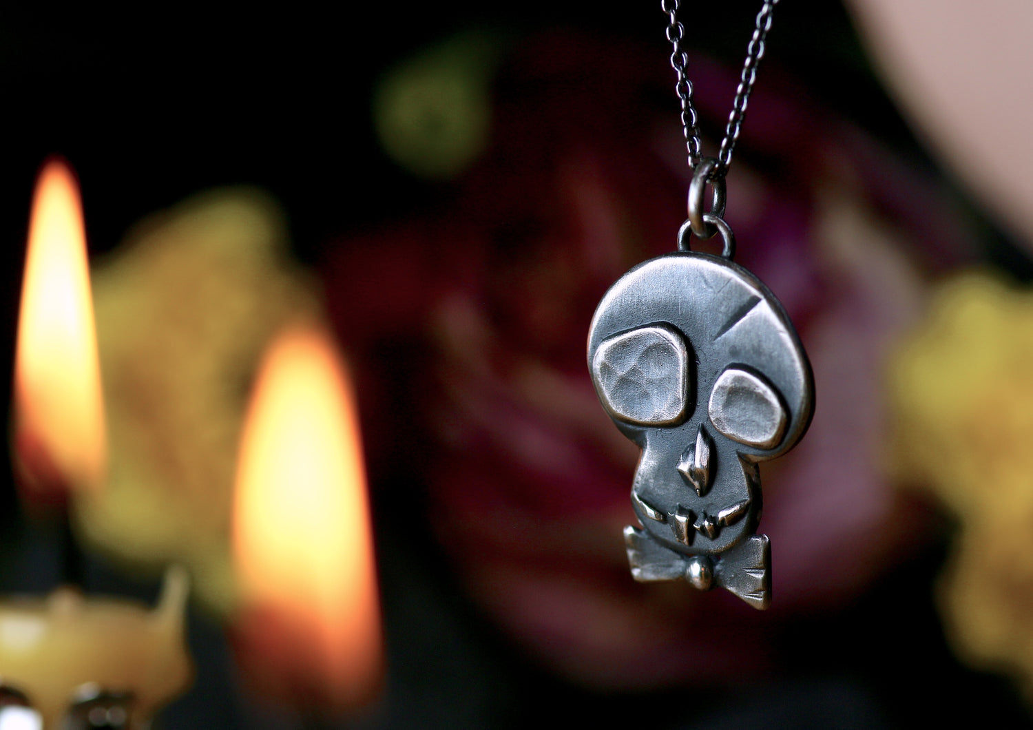 EL NOBLE – Totenkopf Anhänger aus 925er Sterlingsilber · Día de los Muertos