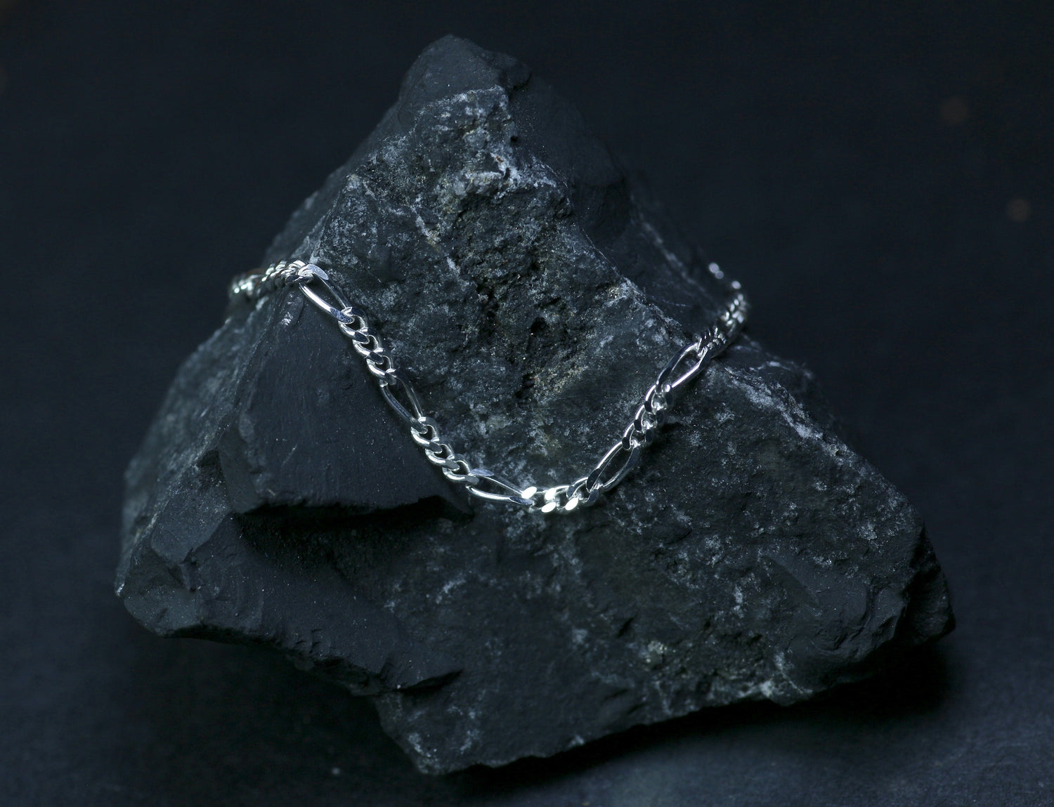 Halskette · Figaro Panzerkette aus 925 Sterling Silber – 42 cm oder 50 cm