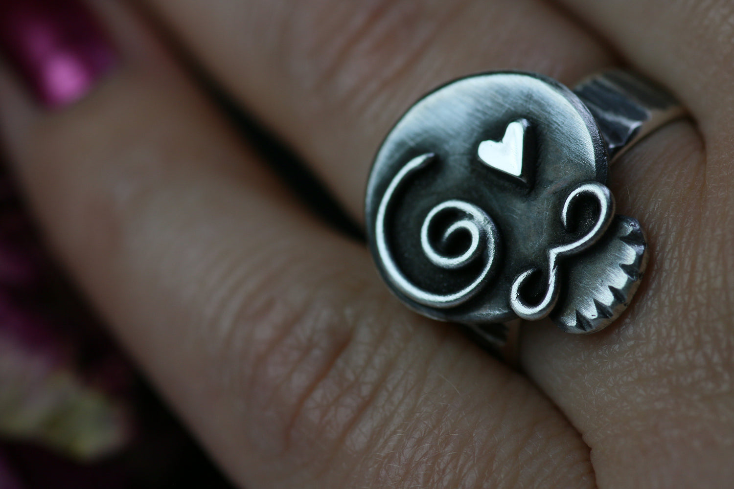 EL CABALLERO Totenkopf Ring aus Silber 925 · Dia de los Muertos · Unikat