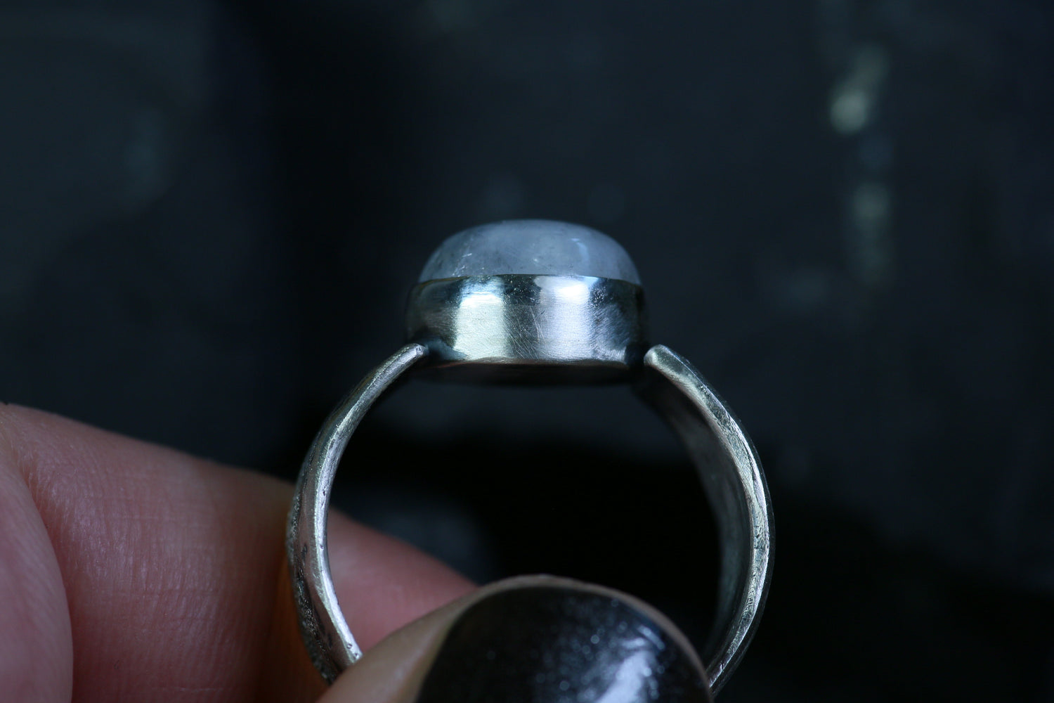 LUNA SELENA Moonstone Ring · One-of-a-kind in Sterling Silver 925