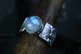 LUNA SELENA Moonstone Ring · One-of-a-kind in Sterling Silver 925