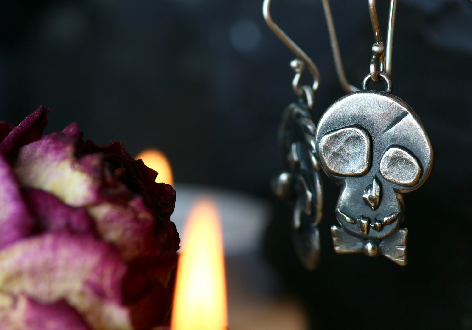 LOS UNIDOS Totenkopf Ohrringe aus Silber 925 · Día de los Muertos · Mix & Match