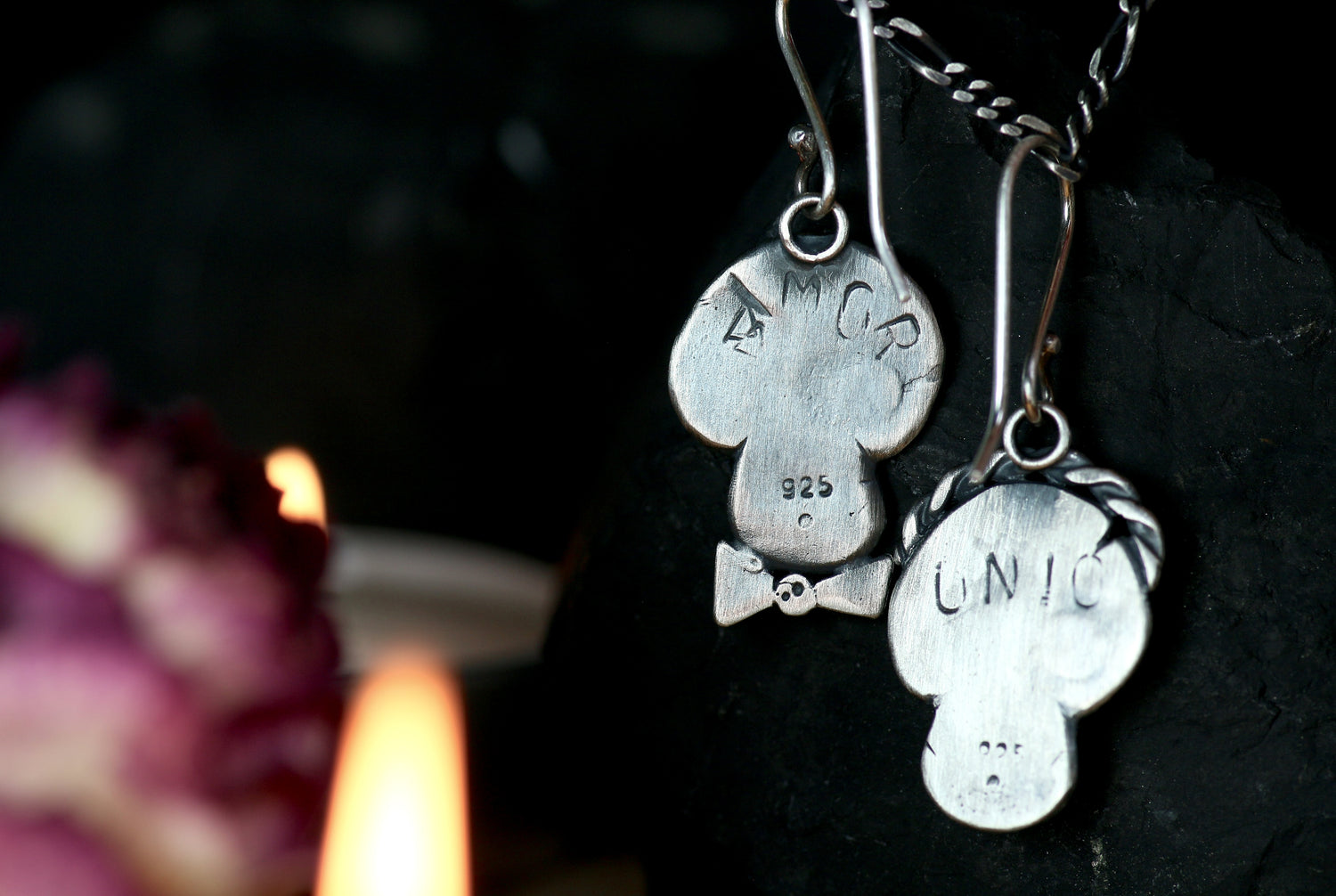 LOS UNIDOS Totenkopf Ohrringe aus Silber 925 · Día de los Muertos · Mix & Match