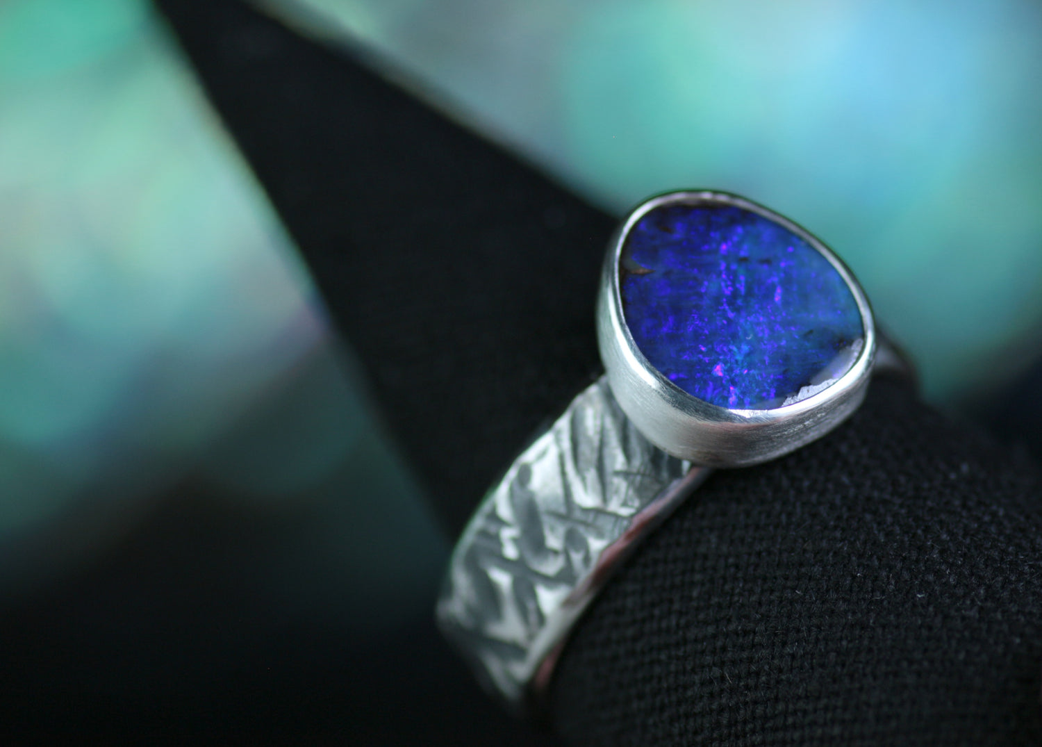CAYO • Opal Ring aus 925 Silber · EU 62