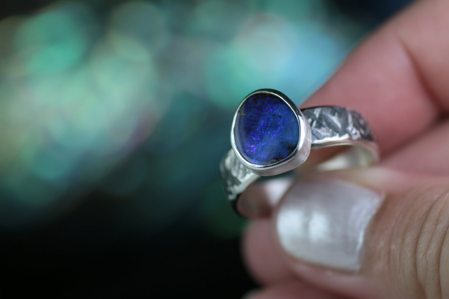 CAYO • Opal Ring aus 925 Silber · EU 62
