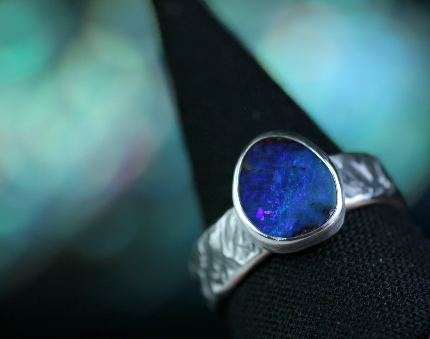 CAYO • Opal Ring aus 925 Silber · EU 62