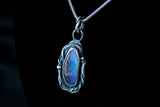 IKARIA • Pendentif opale en argent 925 • Pièce unique