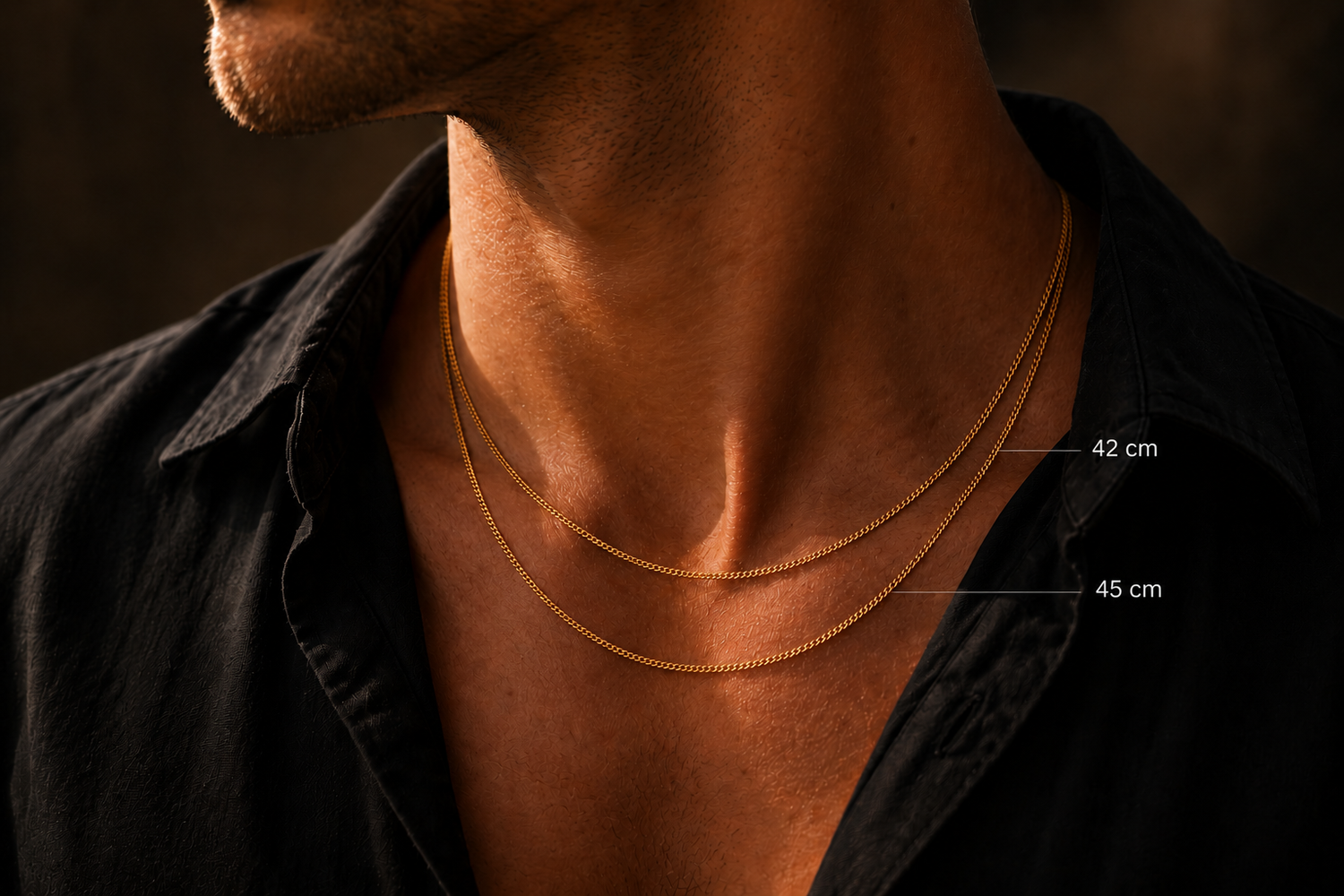 Collier · Chaîne ancre en argent sterling 925 – 42 cm ou 50 cm