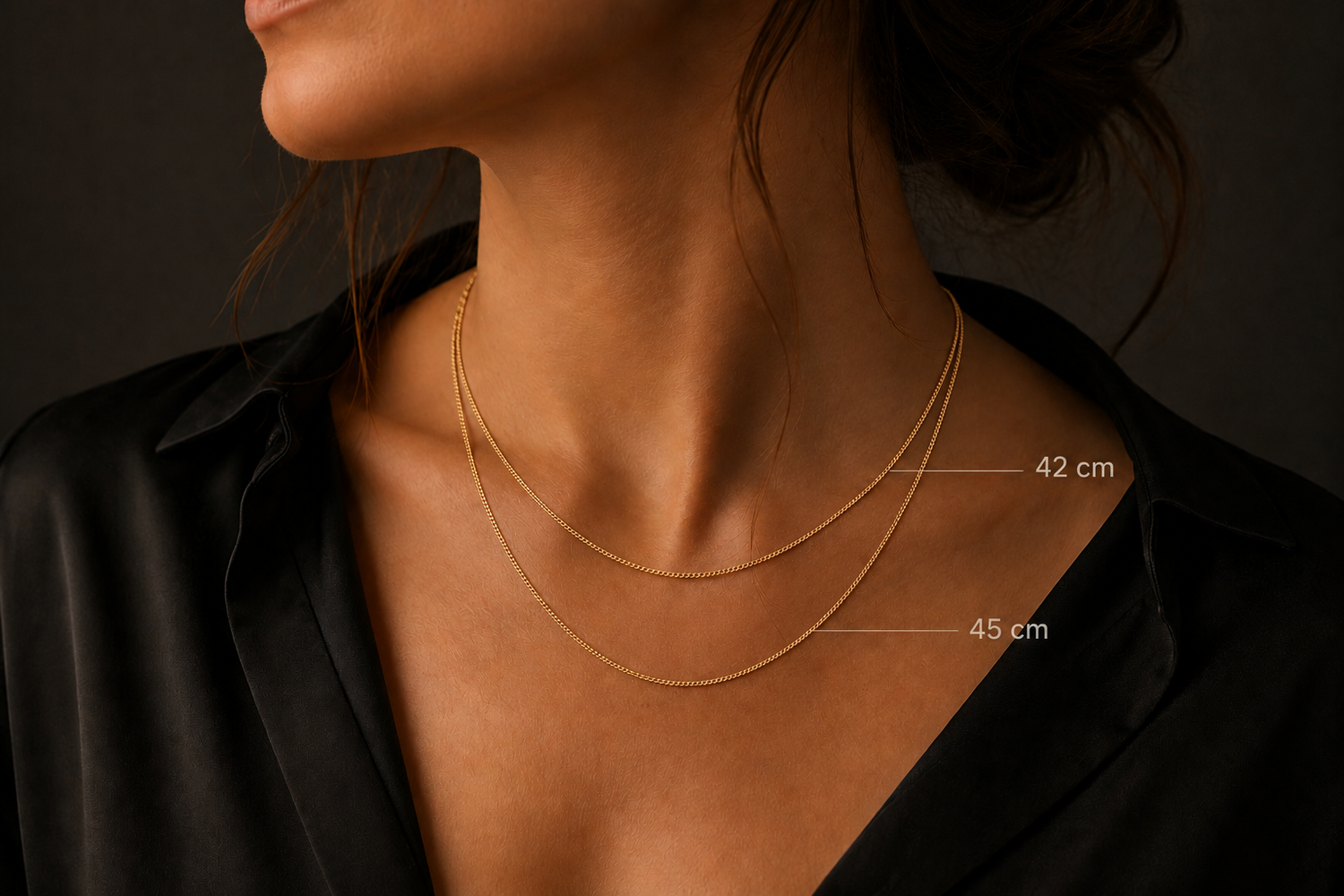 Collier · Chaîne ancre en argent sterling 925 – 42 cm ou 50 cm