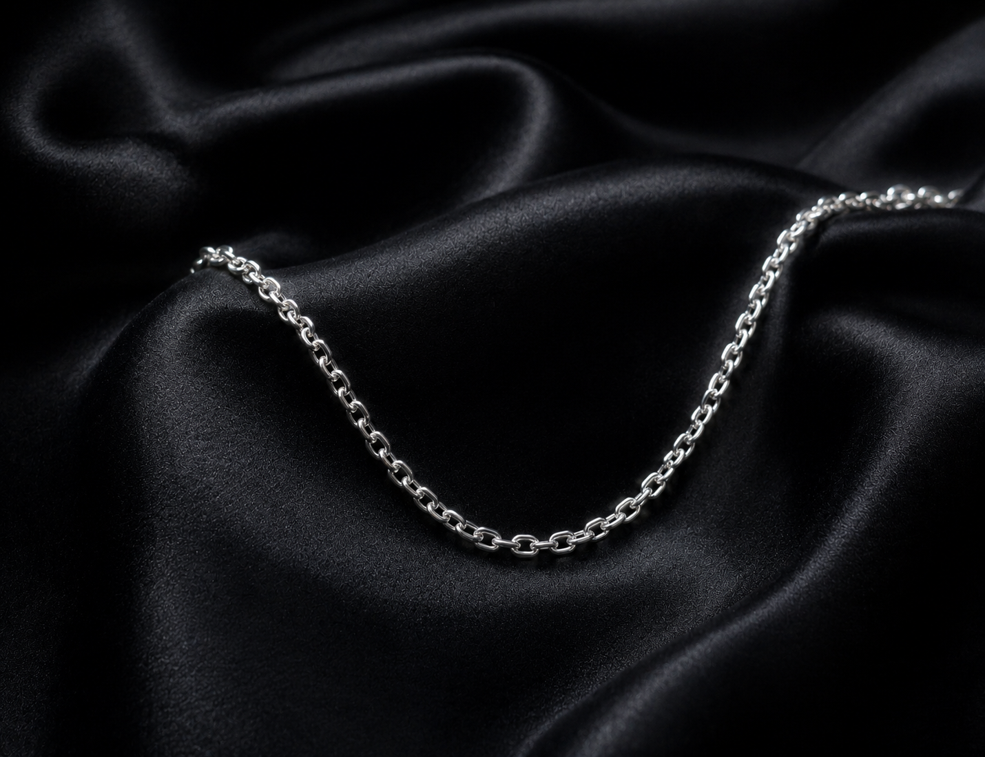 Halskette · Ankerkette aus 925 Sterling Silber – 42 cm oder 50 cm