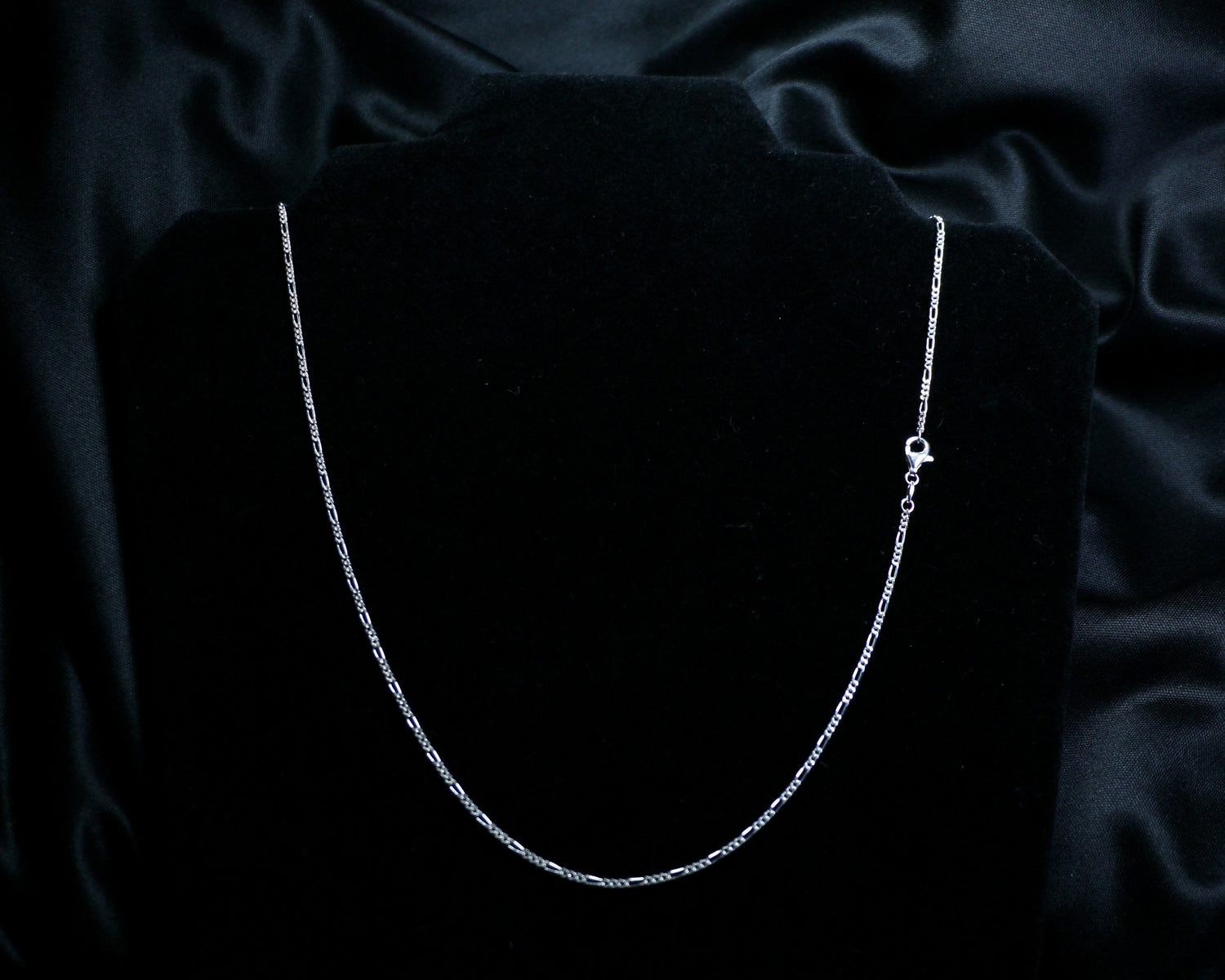 Halskette · Figaro Panzerkette aus 925 Sterling Silber – 42 cm oder 50 cm