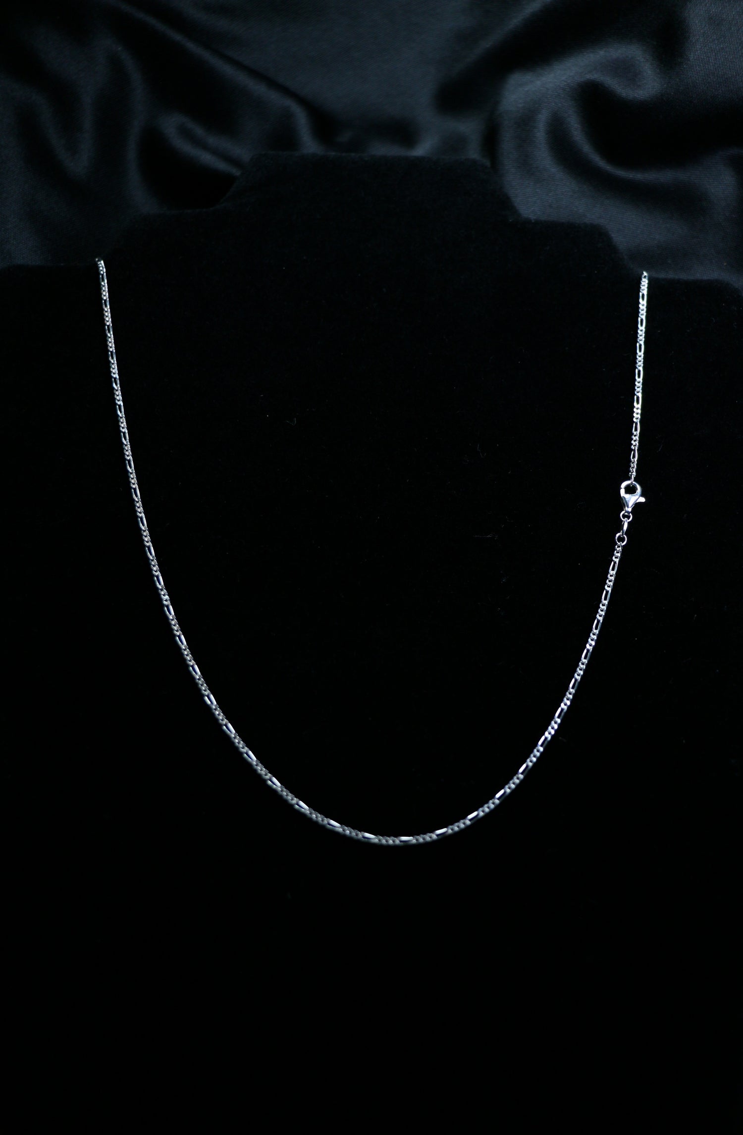 Halskette · Figaro Panzerkette aus 925 Sterling Silber – 42 cm oder 50 cm