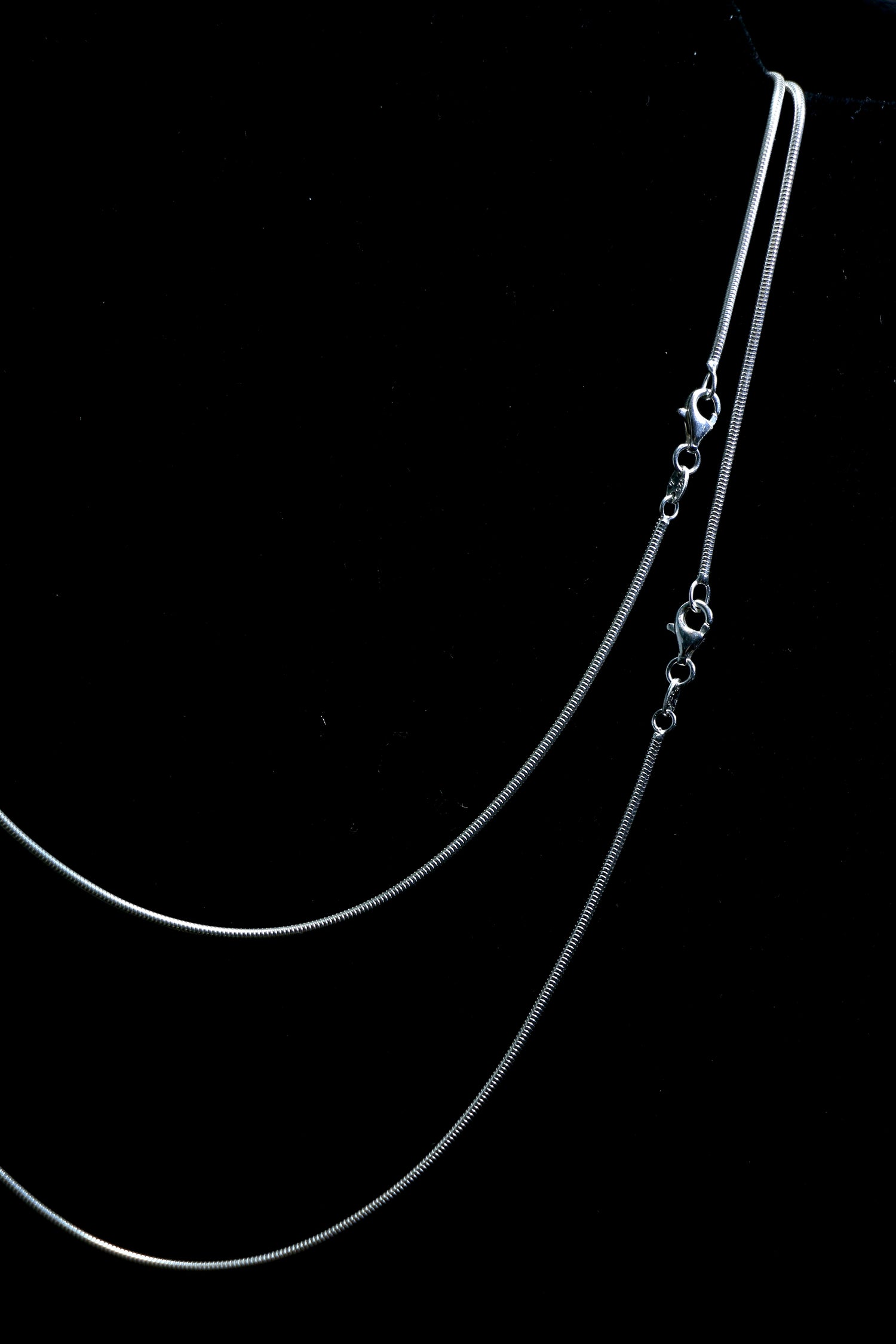 Halskette · Schlangenkette aus 925 Sterling Silber – 42 cm oder 50 cm