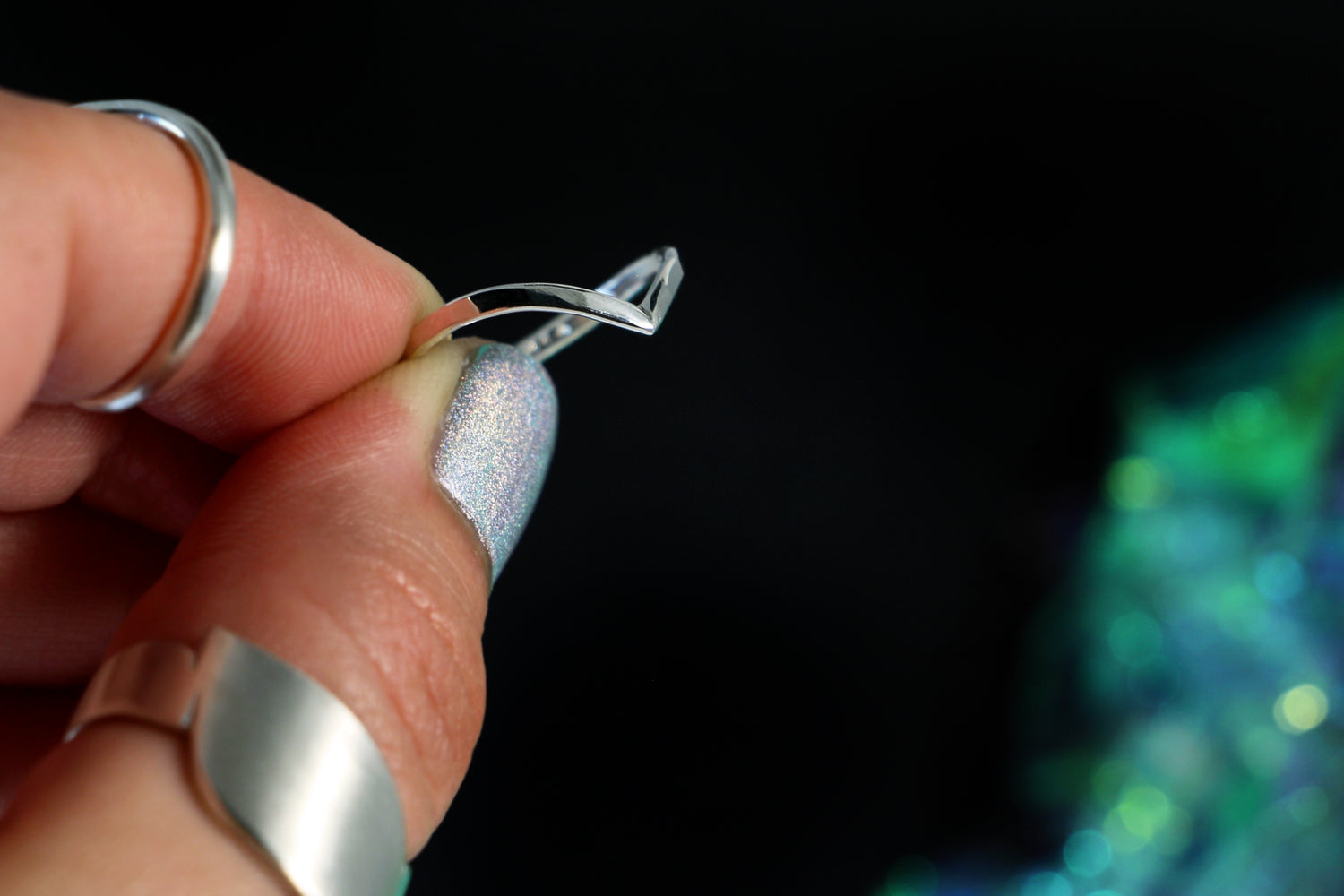 SILVER TIDES Boho Ring-Set aus 925er Silber · Handgefertigtes 3er-Set mit einzigartigen Texturen für einen individuellen, eleganten Look