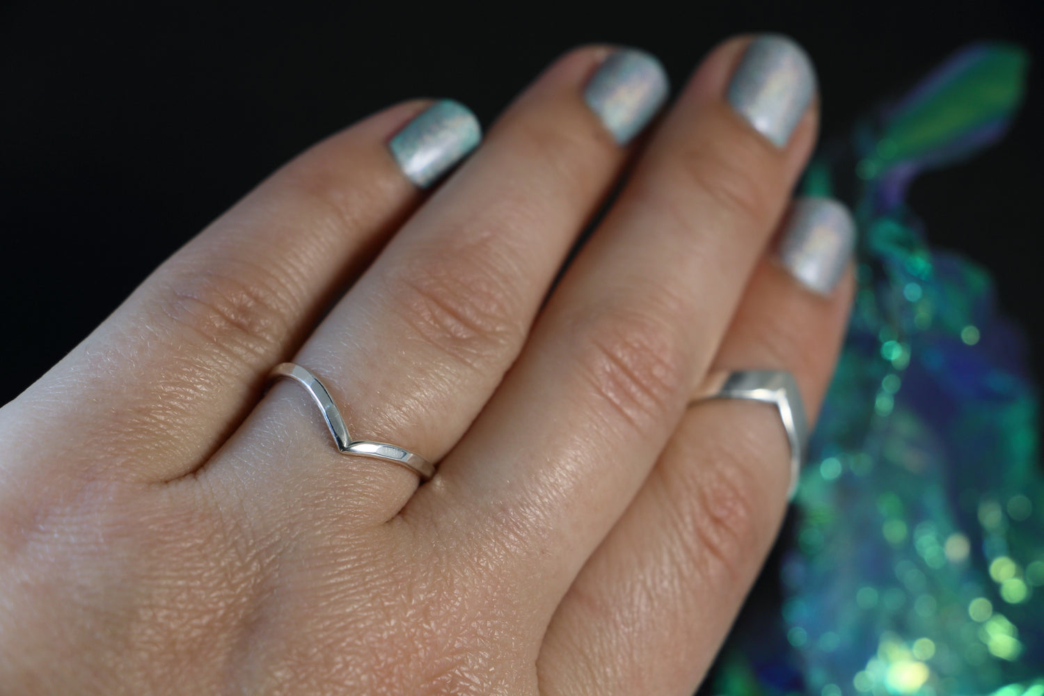 SILVER TIDES Boho Ring-Set aus 925er Silber · Handgefertigtes 3er-Set mit einzigartigen Texturen für einen individuellen, eleganten Look