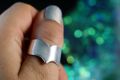 Silberschmuck Mermaid Tail, Meerjungfrauenflosse aus Silber 925, Silberring Mermaid Style