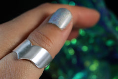 Silberschmuck Mermaid Tail, Meerjungfrauenflosse aus Silber 925, Silberring Mermaid Style