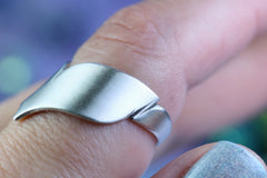 Silberschmuck Mermaid Tail, Meerjungfrauenflosse aus Silber 925, Silberring Mermaid Style