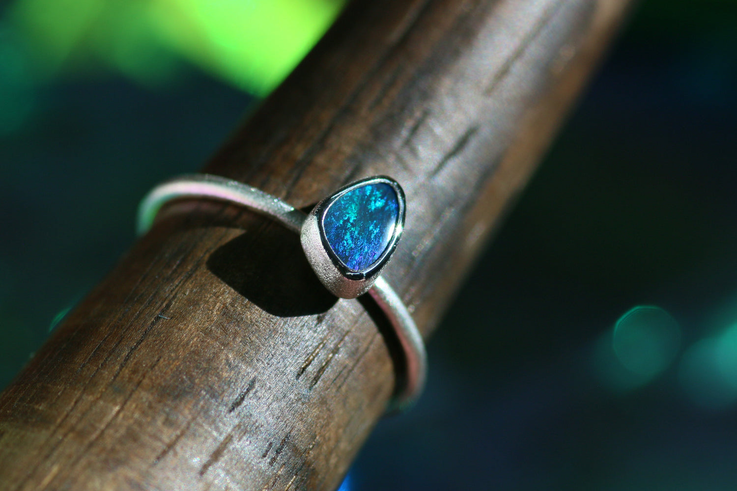 PAON Opal Ring aus Silber 925 · Ringgrösse EU 51-52