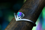 AURALIS Wunderschöner Opal Silberring · Grösse EU 55